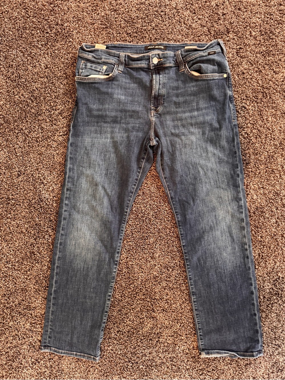 Mavi Men's Relaxed Straight Jeans, 36/30
